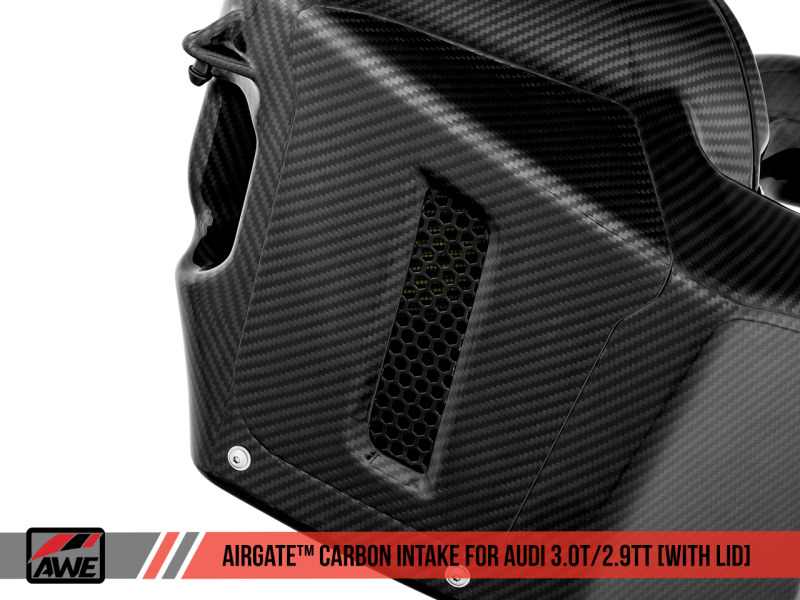 AWE Tuning Audi B9/B9.5 S4/S5/RS5 3.0T Carbon Fiber AirGate Intake w/ Lid-thumbmail-7