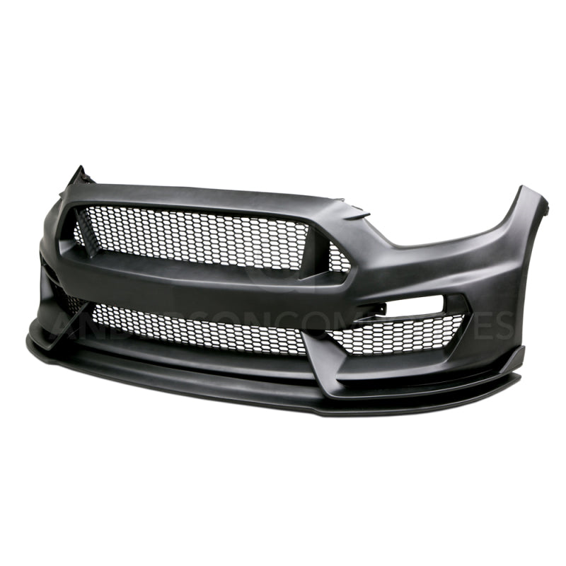 Anderson Composites 15-16 Ford Mustang GT350 Style Fiberglass Front Bumper w/ Front Lip-thumbmail-1