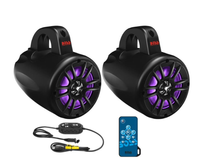 Boss Audio Systems ATV 4in Amplified Bluetooth Waketower IPX5 Speakers