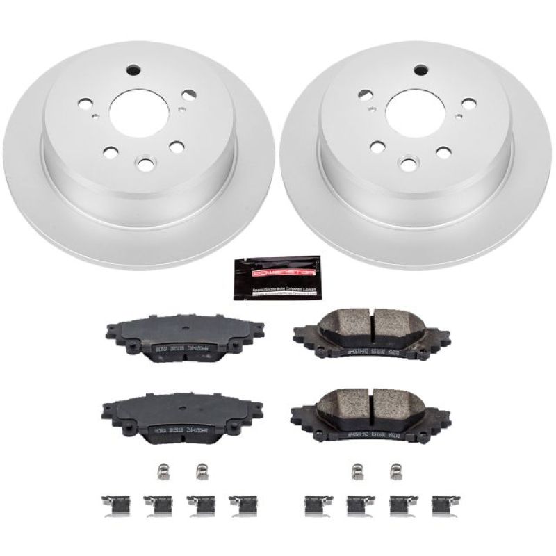 Power Stop 14-15 Lexus IS250 Rear Z17 Evolution Geomet Coated Brake Kit-thumbmail-1