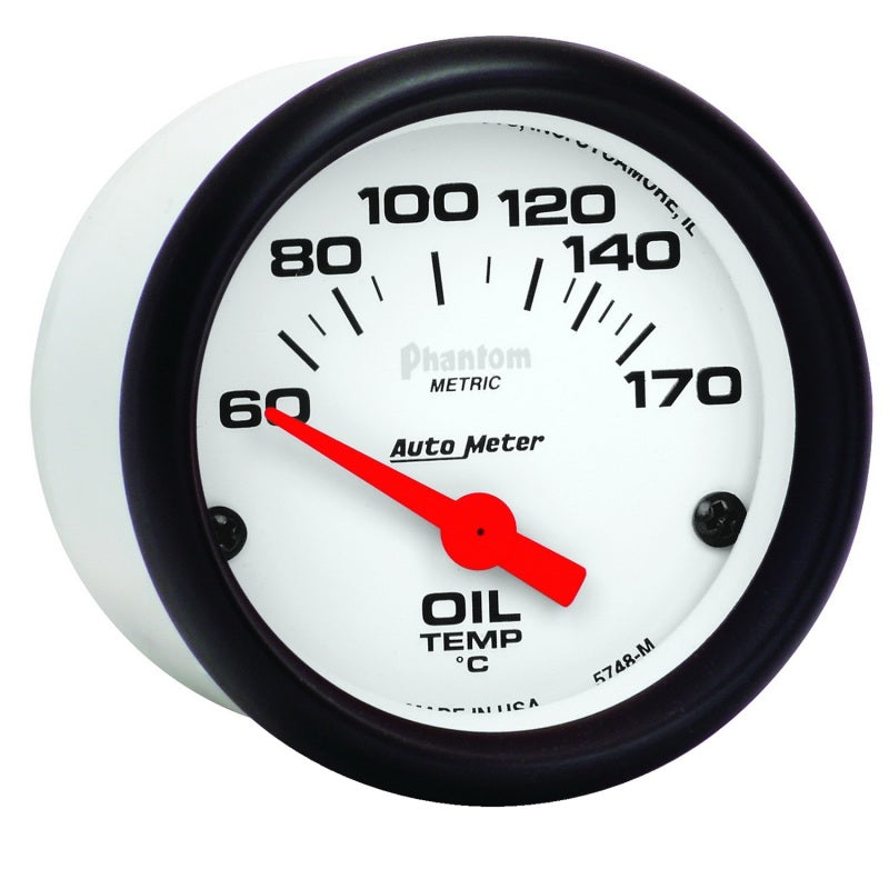 Autometer Phantom 2-1/16in 60-170 Deg F Electronic Oil Temperature Gauge-thumbmail-2