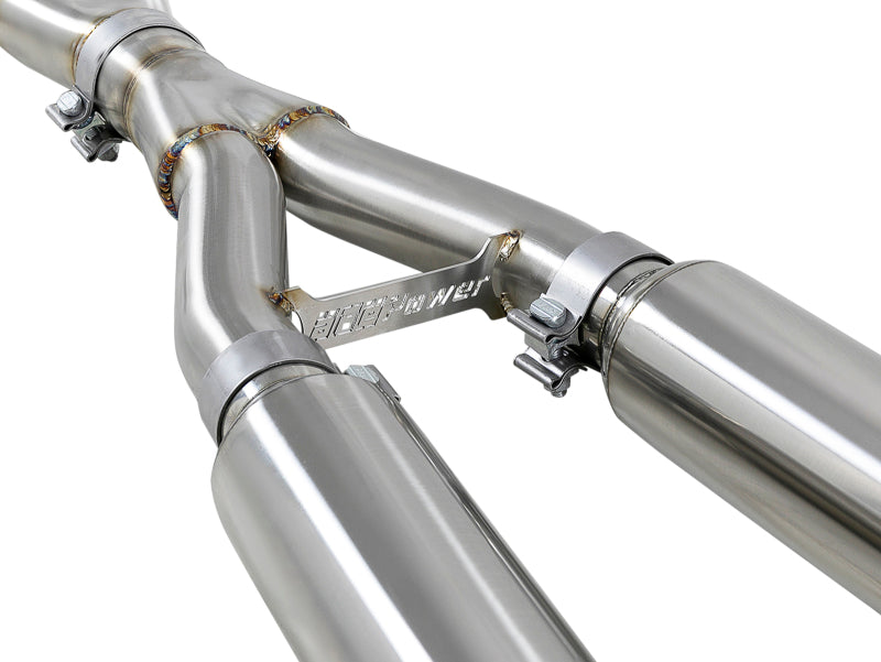 aFe Takeda 2.5in 304 SS Cat-Back Exhaust System w/ Carbon Fiber Tips 16-18 Infiniti Q50 V6-3.0L (tt)-thumbmail-3