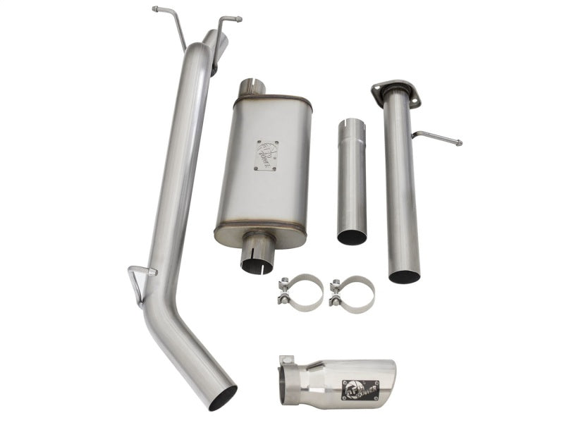 aFe Mach Force-XP Exhaust 3in CB SS 15-17 GM Colorado/Canyon 2.5L/3.6L Side Exit w/ Polished Tip-thumbmail-8