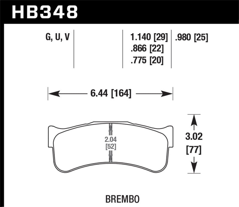 Hawk Motorsports Performance 0.98in Pad Thickness DTC-70 Race Brake Pads-thumbmail-2