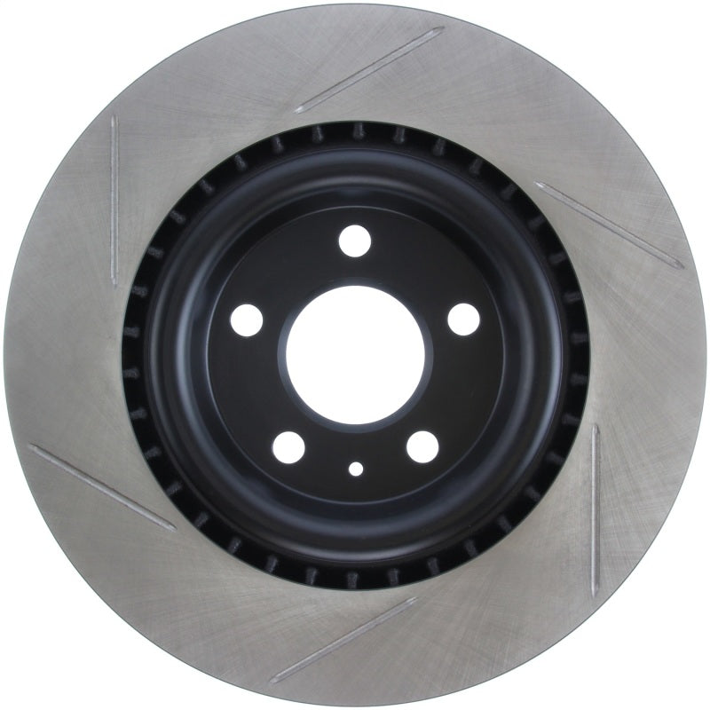 StopTech Power Slot 12-13 Audi A6 Quattro/11-12 A7 Quattro / 10-13 S4 Rear Left Slotted Rotor-thumbmail-6