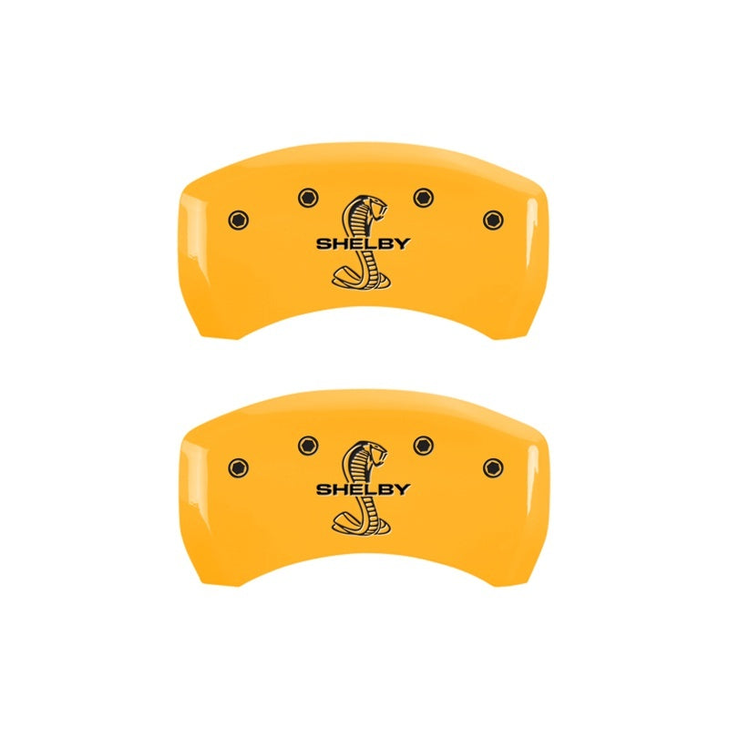 MGP Rear set 2 Caliper Covers Engraved Rear Tiffany Snake Yellow finish black ch-thumbmail-1