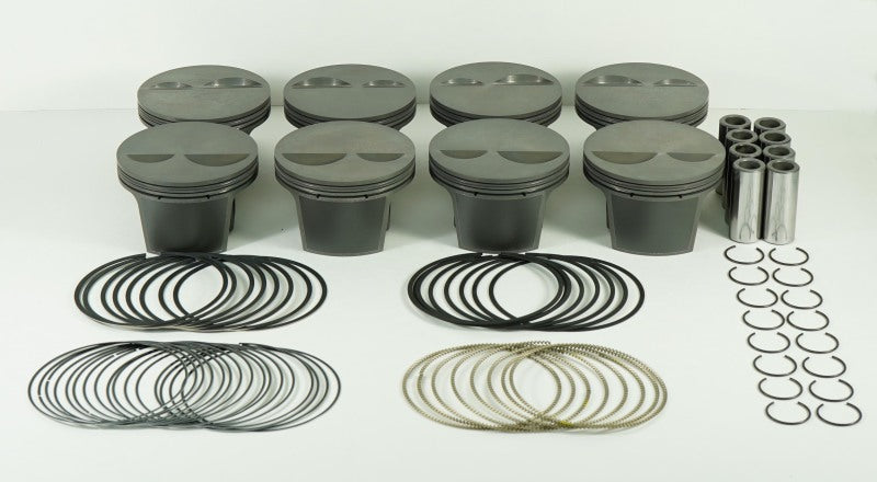 Mahle MS Piston Set SBC 358ci 4.030in Bore 3.500stk 5.700in Rod .0927in Pin -2cc 10.8 CR Set of 8-thumbmail-1