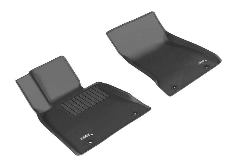 3D MAXpider 2015-2019 Genesis/Hyundai G80/Genesis Sedan Kagu 1st Row Floormat - Black-thumbmail-1