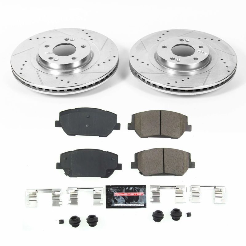Power Stop 2019 Hyundai Santa Fe Front Z23 Evolution Sport Brake Kit-thumbmail-1