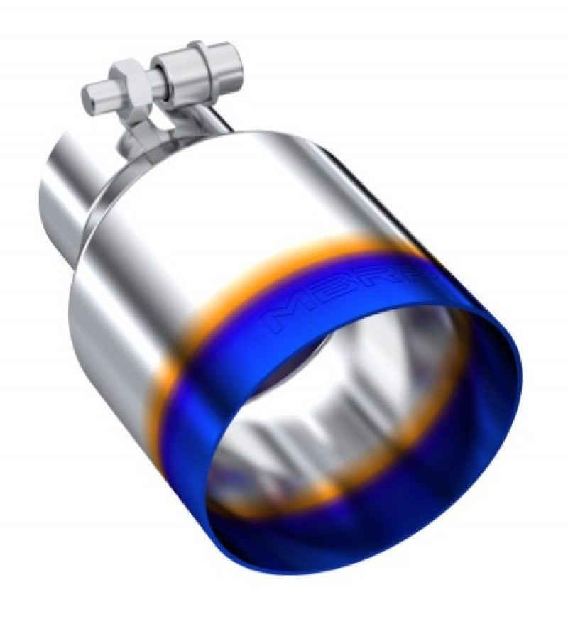MBRP Burnt End Tip 2.5 ID 4 ID Out 6.5 length Single Wall Angle Cut 304 Stainless Steel-thumbmail-5