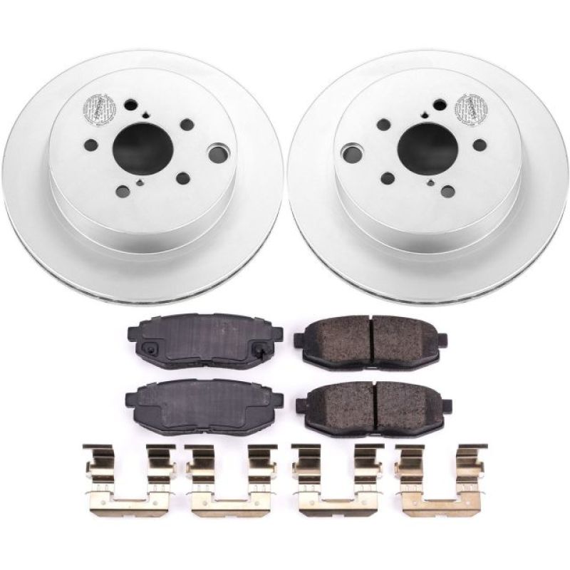 Power Stop 14-18 Subaru Forester Rear Z17 Evolution Geomet Coated Brake Kit-thumbmail-1