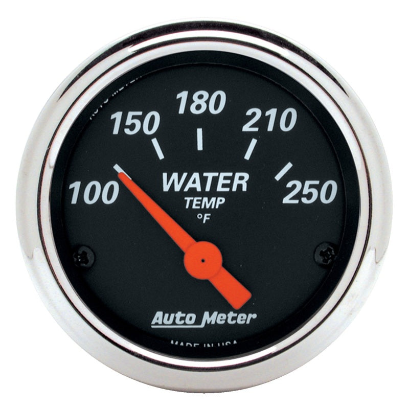 Autometer Designer Black 2 1/16in 250 Deg F Electronic Water Temp Gauge-thumbmail-2