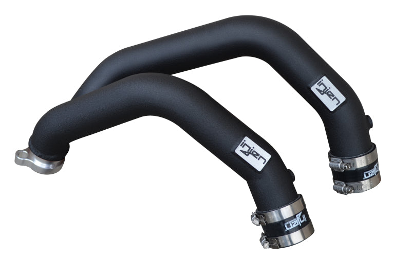 Injen 15-16 BMW M3(F80)/M4 (F82/83) 3.0L L6 Twin Turbo 2PC Aluminum Int. Charge Pipe - Wrinkle Black-thumbmail-1