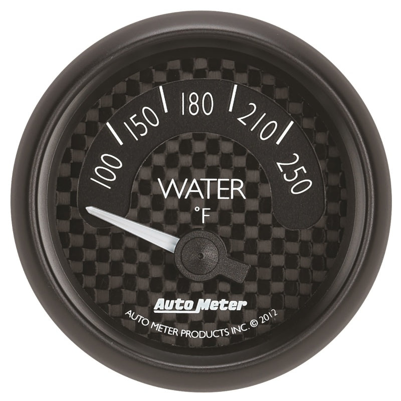 Autometer GT Series 52mm Short Sweep Electronic 100-250 Deg F Water Temperature-thumbmail-1