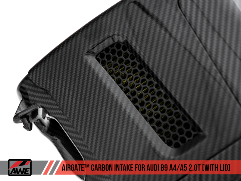 AWE Tuning Audi B9 A4/A5 2.0T Quattro Carbon Fiber AirGate Intake w/ Lid-thumbmail-6