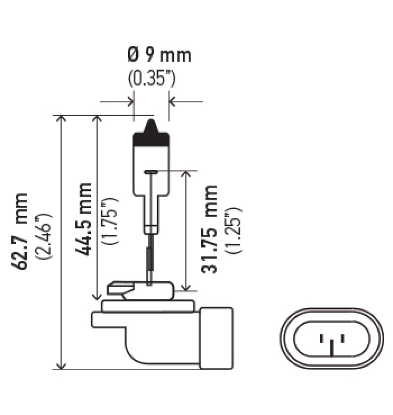 Hella Optilux 881 12V Xenon Yellow XY Bulb-thumbmail-18