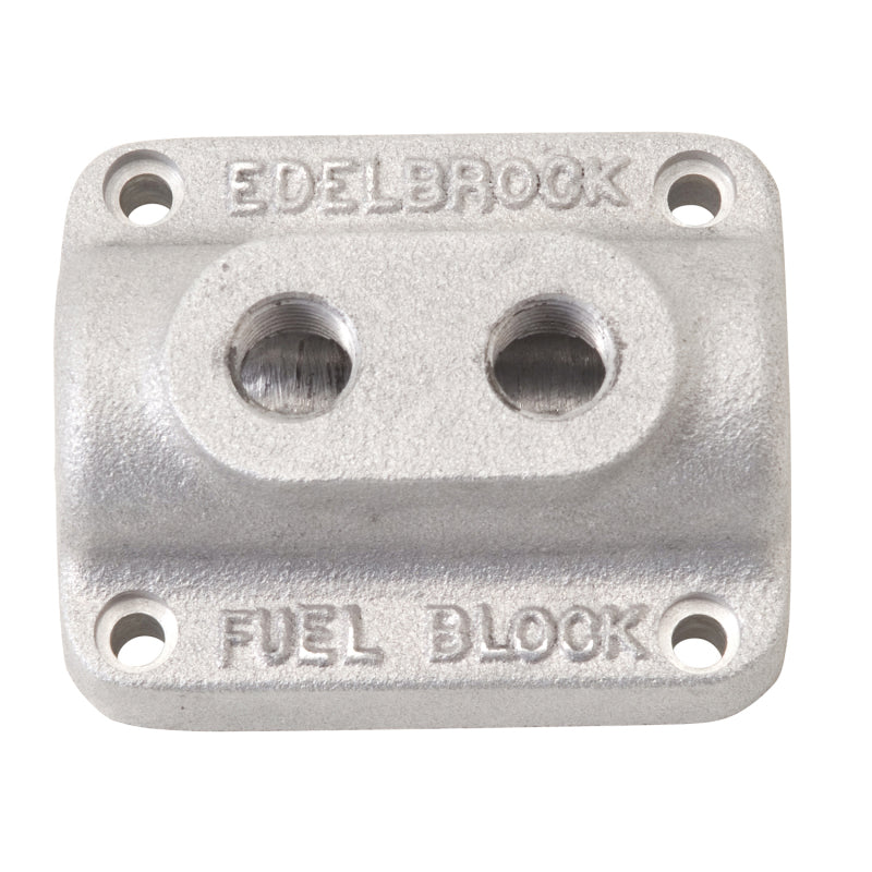 Edelbrock Fuel Block Dual Carburetor As Cast-thumbmail-1