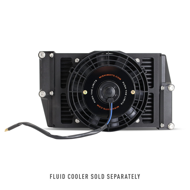 Mishimoto Universal 10in. Heavy-Duty Oil Cooler Fan Shroud - Micro Wrinkle Black-thumbmail-2