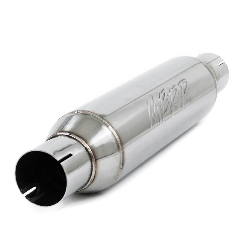 MBRP Universal Resonator 2.5in inlet/outlet 16in body 20in overall T304-thumbmail-2