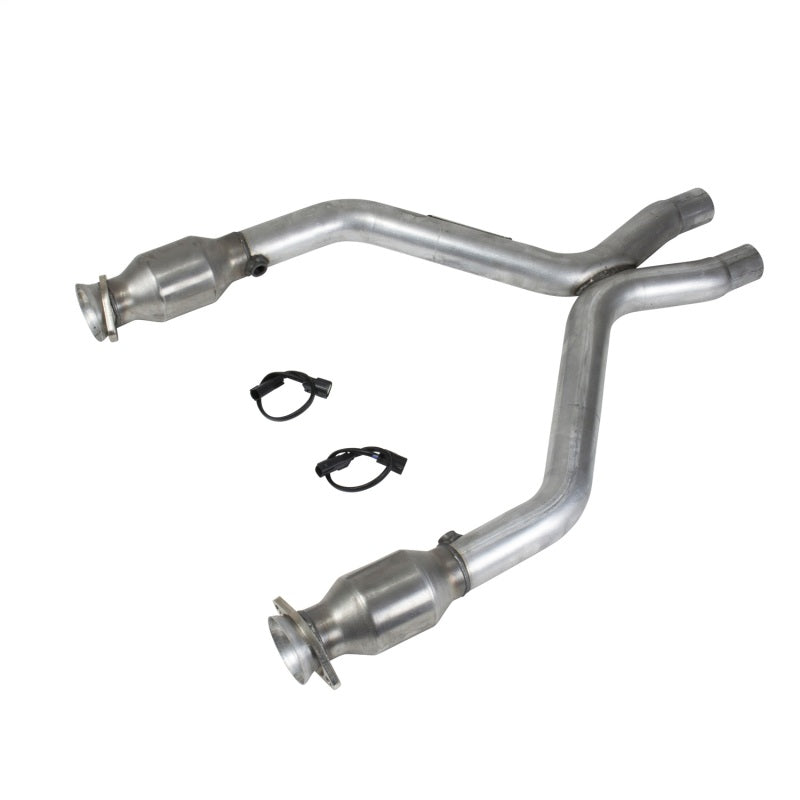 BBK 11-14 Mustang 3.7 V6 Short Mid X Pipe With Catalytic Converters 2-1/2 For BBK Long Tube Headers-thumbmail-2