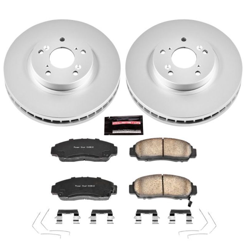 Power Stop 11-14 Acura TSX Front Z17 Evolution Geomet Coated Brake Kit-thumbmail-1