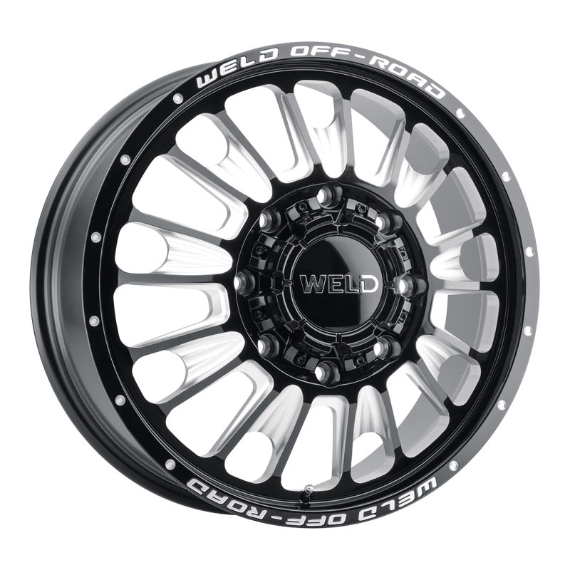 Weld Off-Road W121 20X8.25 Scorch Front 8X200 ET108 BS8.90 Gloss Black MIL 142.2-thumbmail-3