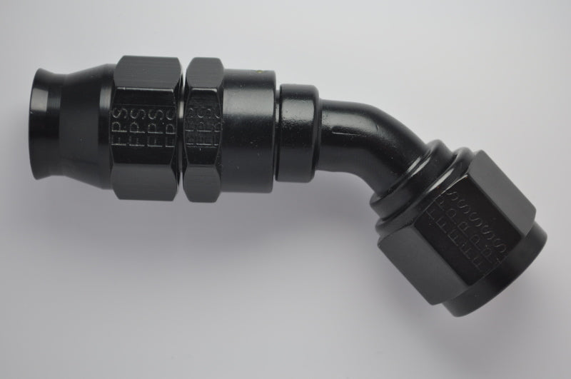 Fragola -6AN Real Street x 45 Degree Hose End Black For PTFE Hose-thumbmail-1