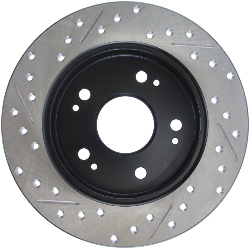 StopTech 06-09 Honda Civic Ex/Si Slotted & Drilled Left Rear Rotor-thumbmail-5