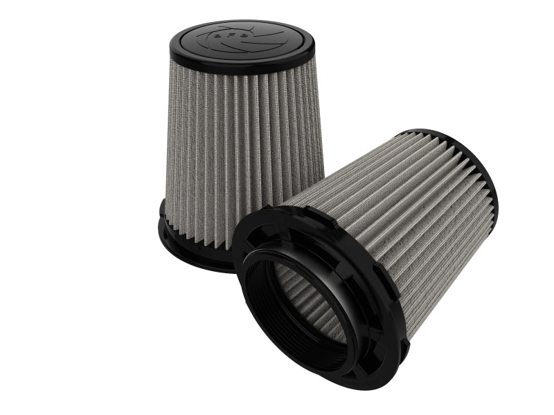 aFe MagnumFLOW Pro Dry S Air Filter 4in F x 6in B MT2 x 4-3/4 T x 7in H (Inverted)-thumbmail-1