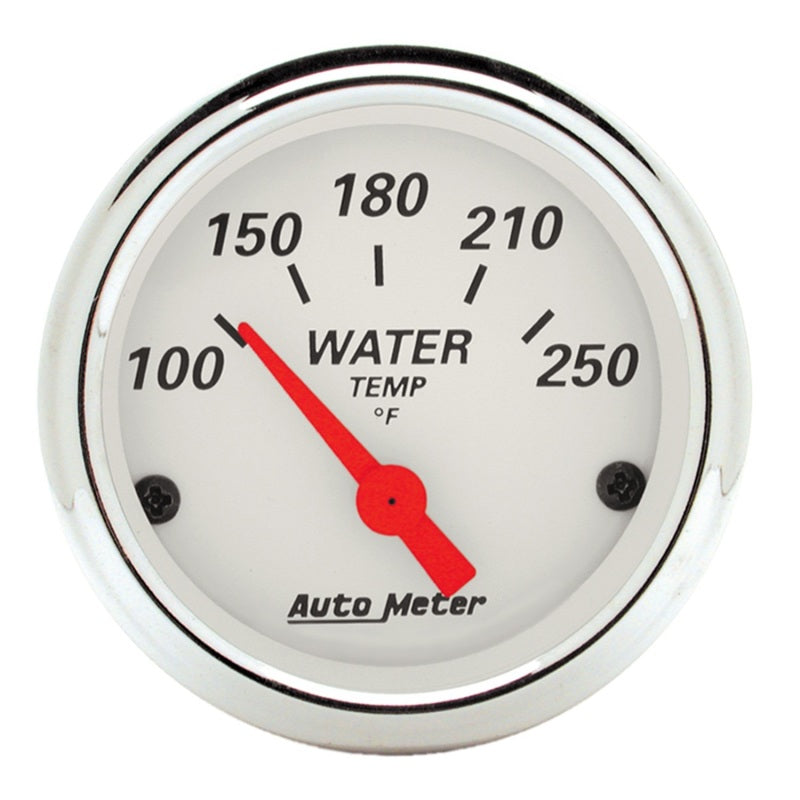 Autometer Arctic White 2-1/16in 250 Degree Electric Water Temp Gauge