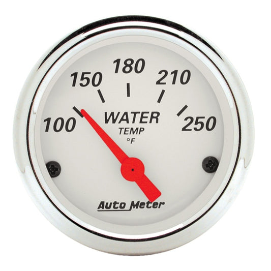 Autometer Arctic White 2-1/16in 250 Degree Electric Water Temp Gauge