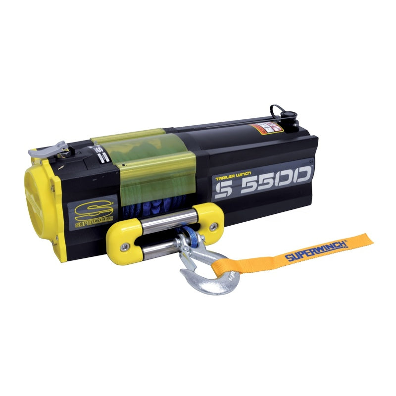 Superwinch 5500 LBS 12V DC 1/4in x 60ft Synthetic Rope S5500 Winch-thumbmail-5