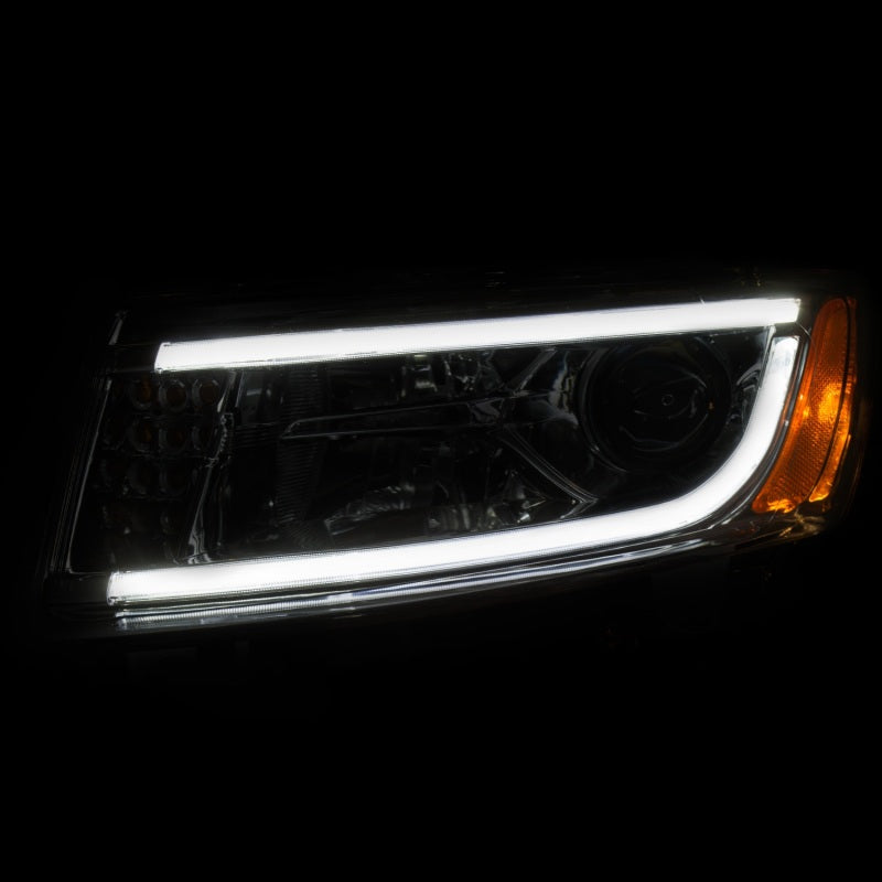 ANZO 2014-2015 Jeep Grand Cherokee Projector Headlights w/ Plank Style Design Chrome-thumbmail-5