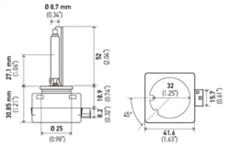 Hella Xenon D1S Bulb PK32d-2 85V 35W 4300k-thumbmail-3