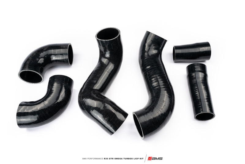 AMS Performance  Nissan R35 GTR Omega Turbo Kit 3in Lower Intercooler Pipes-thumbmail-3