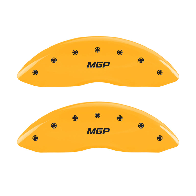 MGP 4 Caliper Covers Engraved Front & Rear MGP Yellow Finish Black Characters 2016 Acura IlX-thumbmail-1