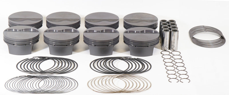 Mahle MS Piston Set SBF 352ci 4.060in Bore 3.4in Stroke 5.4in Rod .927 Pin -6cc 10.1 CR Set of 8-thumbmail-1