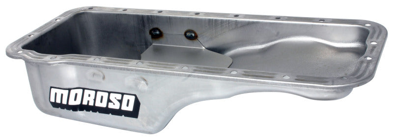 Moroso Ford 352-428 FE Stock (w/Front Sump) Wet Sump 5qt 5in Steel Oil Pan-thumbmail-1