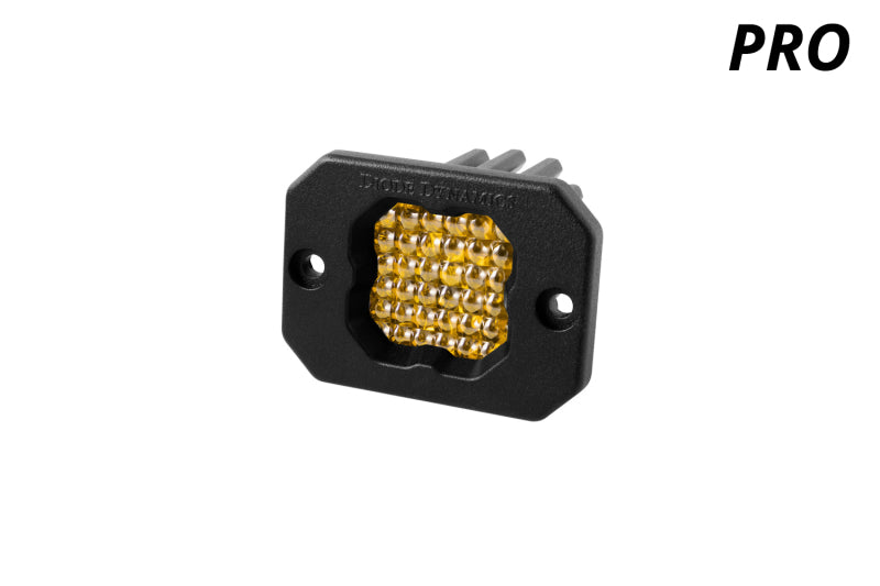 Diode Dynamics Stage Series C1 LED Pod Pro - Yellow Flood Flush ABL Each-thumbmail-4