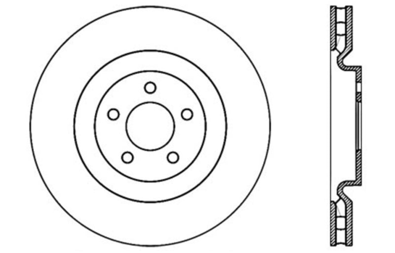 StopTech Slotted & Drilled Sport Brake Rotor-thumbmail-4