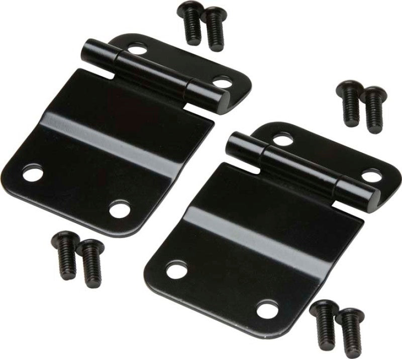 Kentrol 76-86 Jeep CJ7 Tailgate Hinge Pair - Powdercoat Black-thumbmail-1