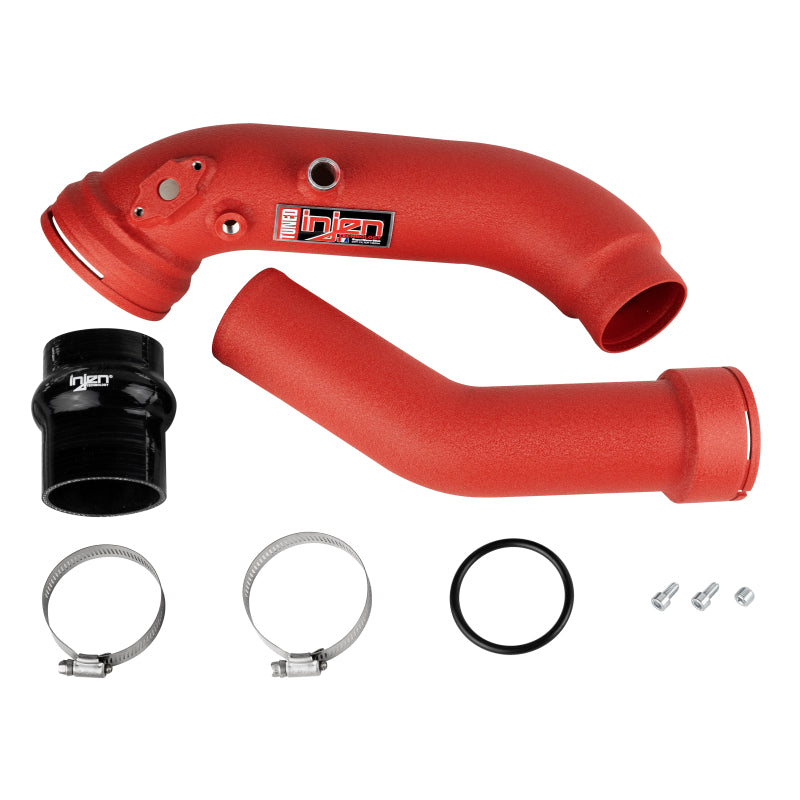 16-20 BMW L6-3.0L/ Turbo/ Twin Turbo/L4-2.0L/ L6-2.5L Wrinkle Red Turbo SES Intercooler Pipes-thumbmail-3