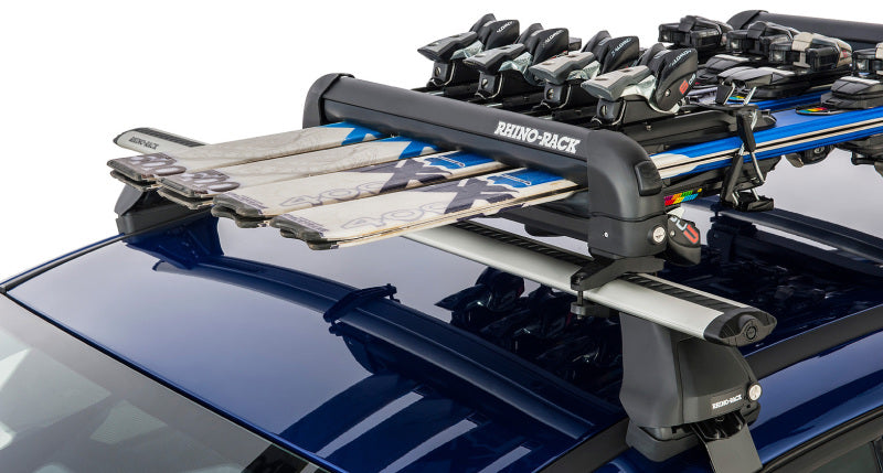 Rhino-Rack Universal Ski/Snowboard Carrier - Fits 4 Pairs of Skis or 2 Snowboards - Black-thumbmail-3