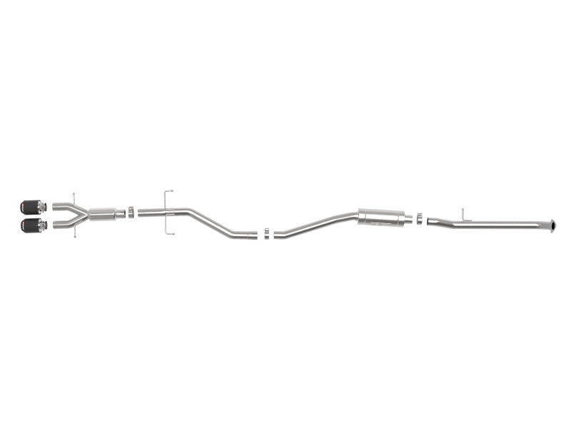 aFe Takeda 2.5in 304SS Cat-Back Exhaust System w/ Carbon Tips 17-20 Honda Civic Si Sedan I4 1.5L-thumbmail-6