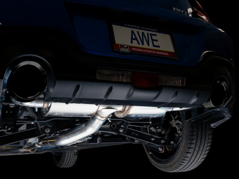 AWE Subaru BRZ/ Toyota GR86/ Toyota 86 Touring Edition Cat-Back Exhaust- Diamond Black Tips-thumbmail-5