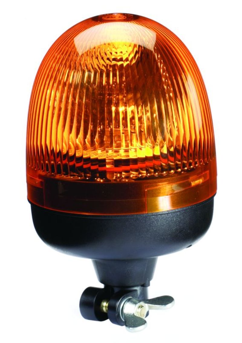 Hella Rota Compact 12V Amber Lens Beacon w/ Flexible Pole Mount-thumbmail-3