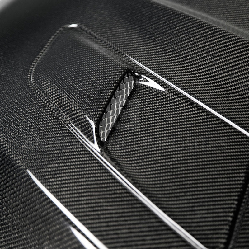 Anderson Composites 2015-2017 Ford Mustang Double Sided Carbon Fiber Type-OE Style Hood-thumbmail-3