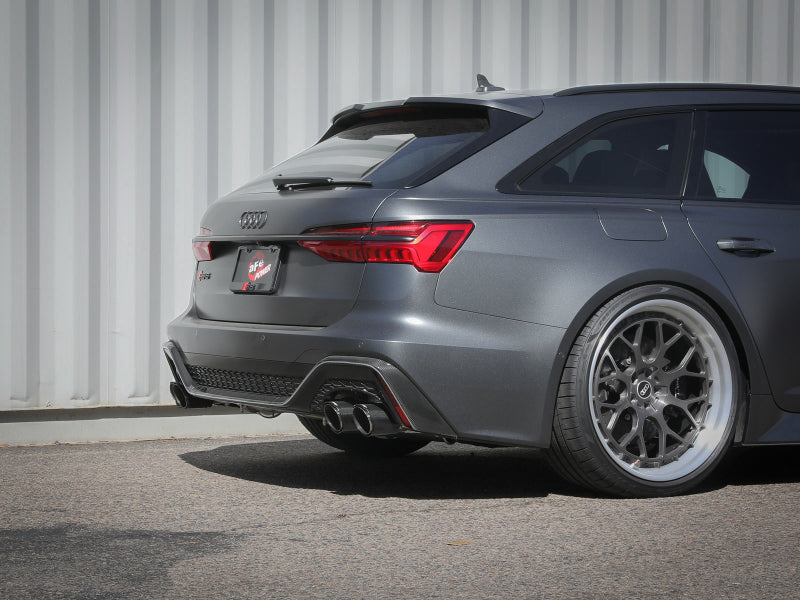 aFe 20-22 Audi RS6 Avant V8 4L (tt) MACH Force-Xp 3in to 2.5in 304 SS Cat-Back Exhaust w/ Carbon Tip-thumbmail-3