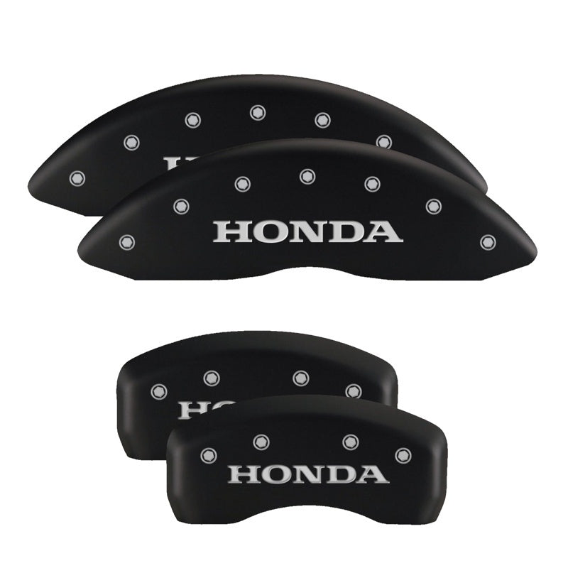 MGP 4 Caliper Covers Engraved Front 2015/Civic Engraved Rear 2015/Civic Black finish silver ch-thumbmail-2