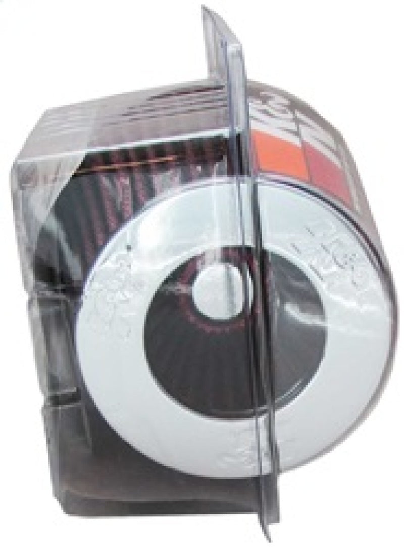 K&N Universal Air Filter Chrome Round Tapered Red - 4in Flange ID x 1.125in Flange Length x 5.5in H-thumbmail-11